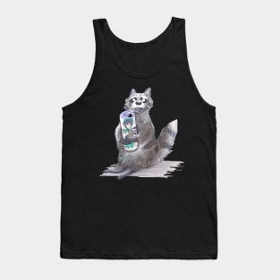 Racoon drinking Juice :3 Tank Top